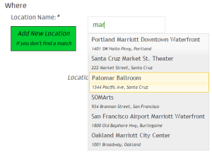 Select Location
